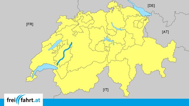 A12 Autobahn Schweiz: Streckenverlauf © echonet.at / rv