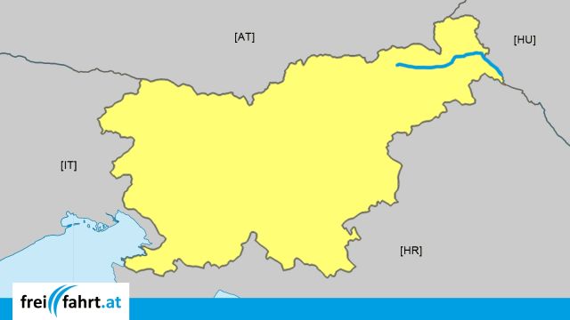 A5 Autobahn Slowenien: Steckenverlauf © echonet.at / rv